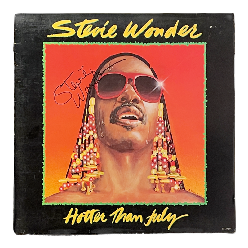 Stevie Wonder Signed Vinyl - Hotter than July – GRAMMY Museum Store