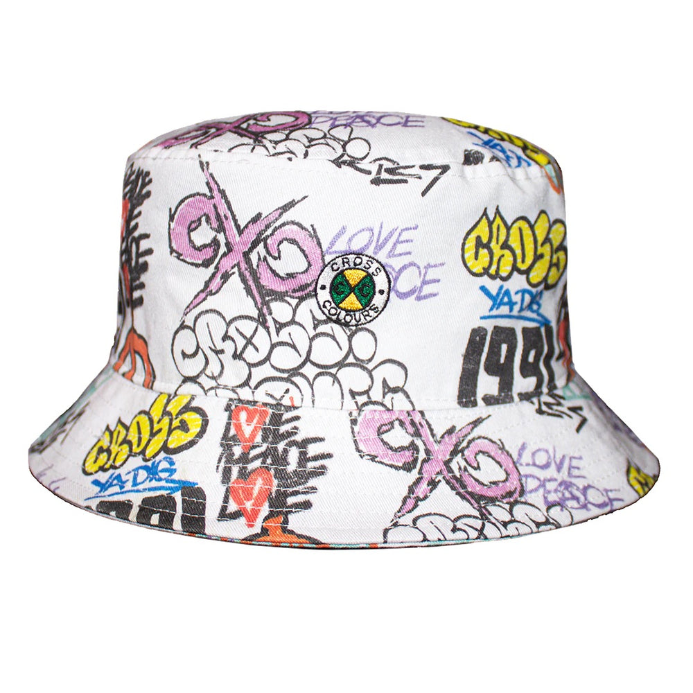 Cross Colours Graffiti Bucket Hat