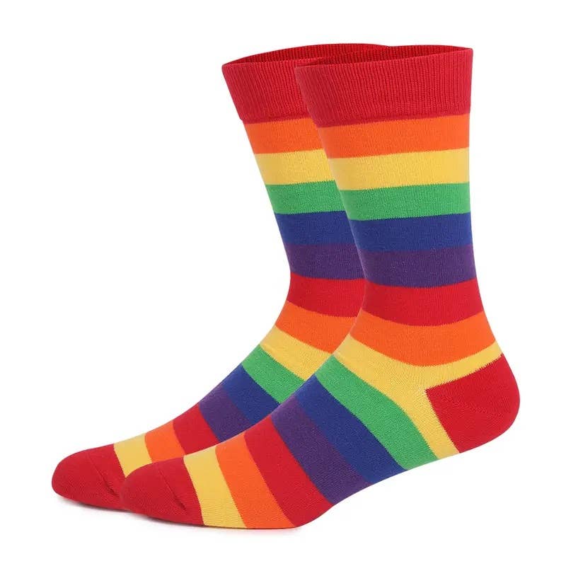 Rainbow Striped Socks