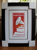 GRAMMY® Winner Randy Travis Signed & Framed GRAMMY Museum Poster