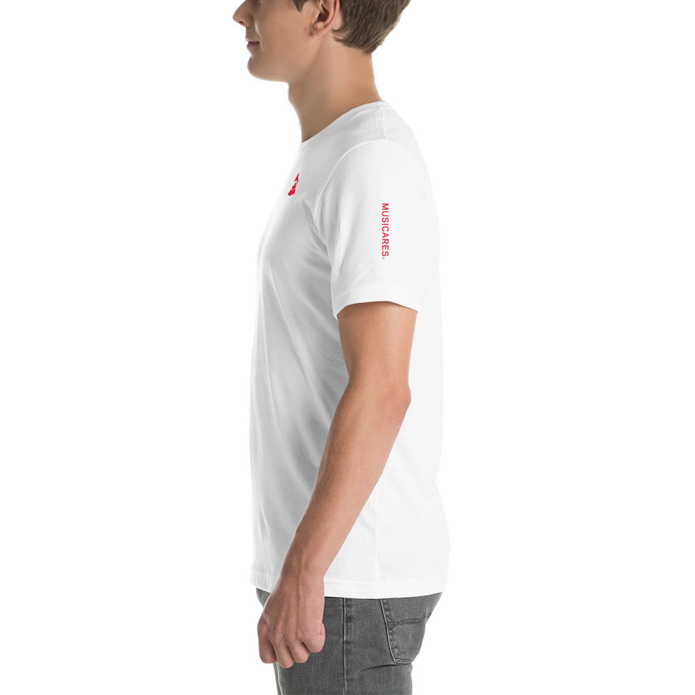 Short Sleeve Unisex T-Shirt - Gramophone and MusiCares Sleeve